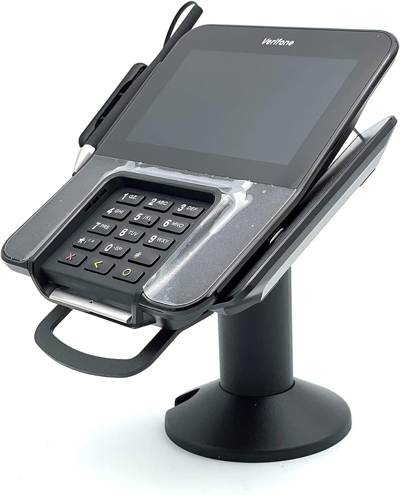DCCStands Verifone M400/M440 Swivel and Tilt Low Profile 4" Terminal Stand, Screw-in and Adhesive, Black - Image 5